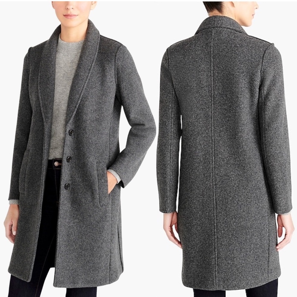J. Crew Gray Trench Coat